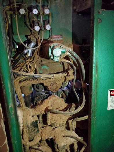 Used Timesavers TBO.25.SD 25" Wide Capacity Abrasive Planer, (2) 75HP motors, 3 Phase