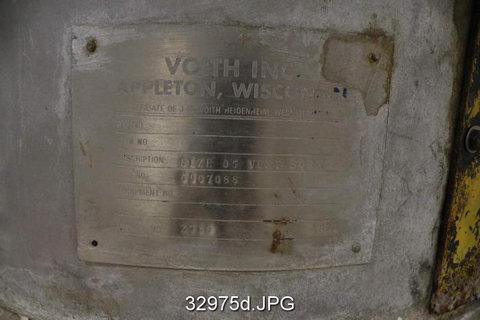 Used Voith VS 05 Pressure Screen, .012" Slots #32975