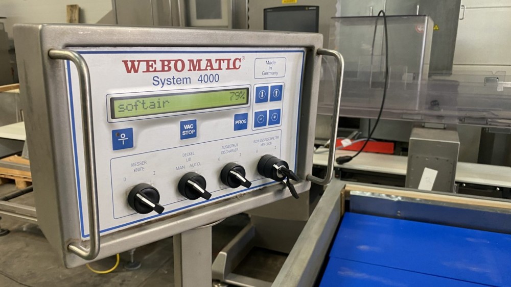 Used Webomatic automatic double chamber vacuum machine