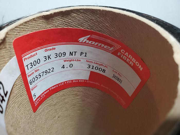 Thornel Carbon Fiber T300 4.0lbs (31,008FT) 3K 309 NT P1