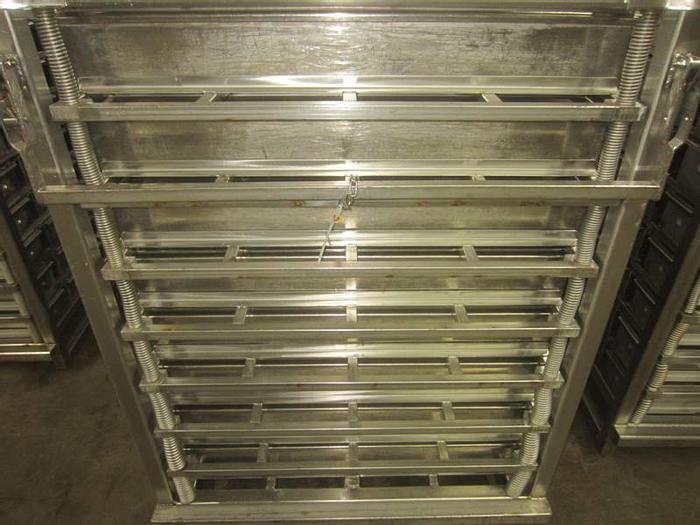 Used Stainless steel Mold tower for ham or cooked meats, 48 molds/tower