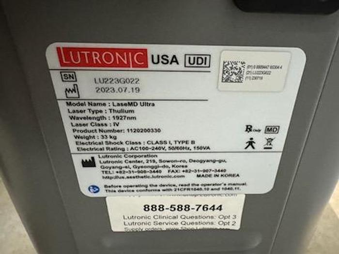 Used Lutronic LaseMD Ultra