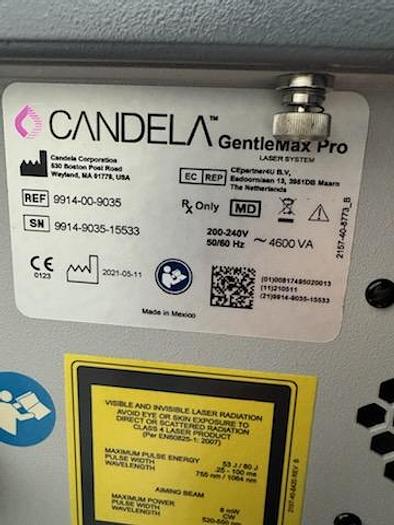 Used Candela GentleMax Pro