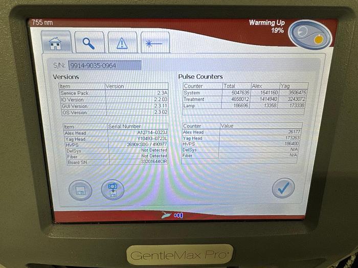 Used 2013 Syneron/Candela Gentle Max Pro