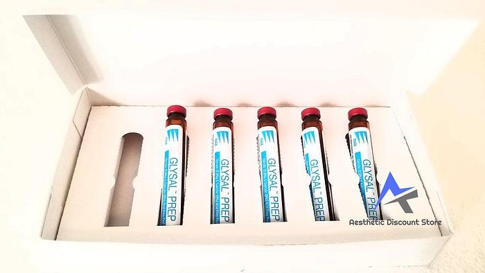 Used Hydrafacial Glysal Prep - 5 Vials (Glycolic 7.5% & Salicylic Acid 2%) Brand New