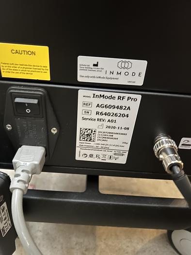 Used 2020 Inmode Morpheus8 RF with Morpheus8 Face & Morpheus8 Body