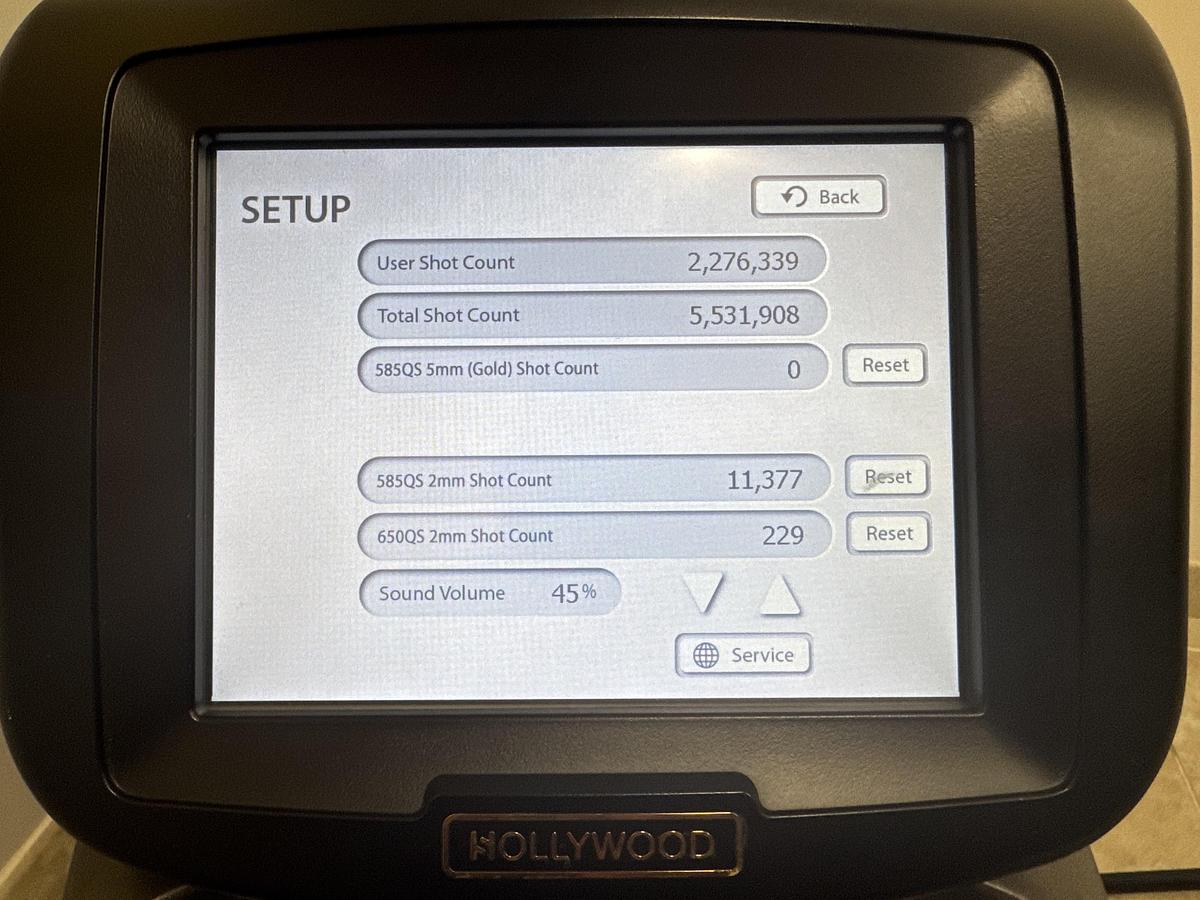 Used Lutronic Hollywood Spectrum Tattoo Removal