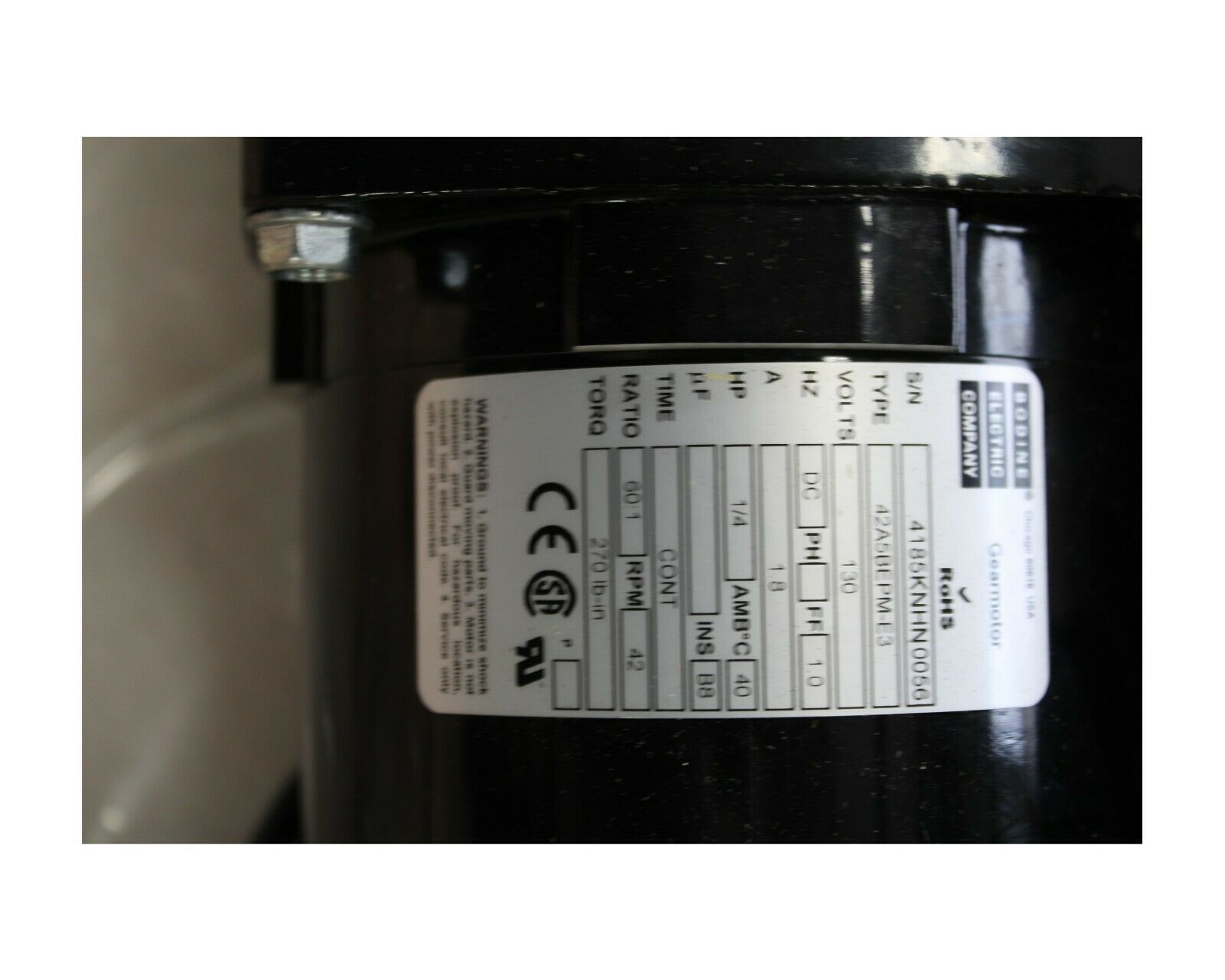 Used Bodine Electric ASSEMBLY42A5BEPM-E3