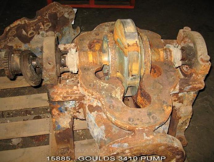 Used Goulds 3405 Fan Pump, 6 X 8 X 14H, 12" Dia Impeller, 1600 Gpm, 135 Ft. Head, 100 Hp, 1800 Rpm, 460 Volt #15885