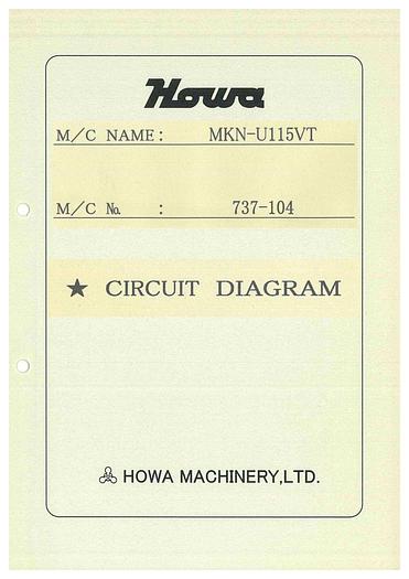 Used Manual for Used Howa MKN-U115VT – Circuit Diagram