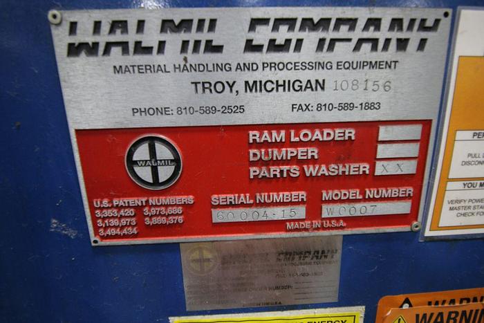Used WALMIL COMPANY PARTS WASHER
