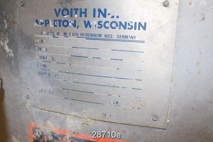 Used Voith VS 20 Pressure Screen With Multifoil Rotor #28710