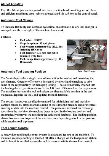 Used Weeke Vantech 512 CNC