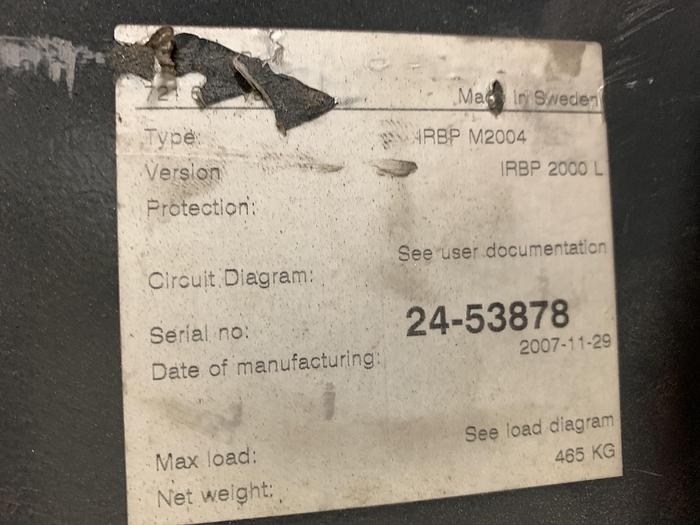 Used ABB IRB 2400 ROBOTIC ARC WELDING CELL WITH DUAL ABB IRBP 2000L DUAL TRUNNIONS