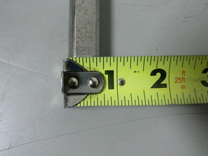 Used Stainless Steel Mixing Rod / Impeller Shaft, 40" L x 11/16" D