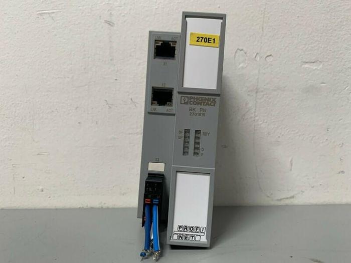 Used Phoenix Contact Axioline AXL F BK PN FieldBus Communication Module 24VDC