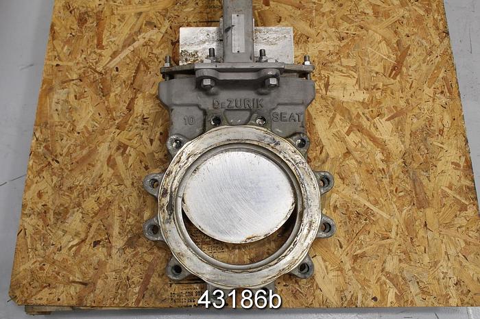 Used Dezurik 10" Hand Operated Knife Gate Valve #43186