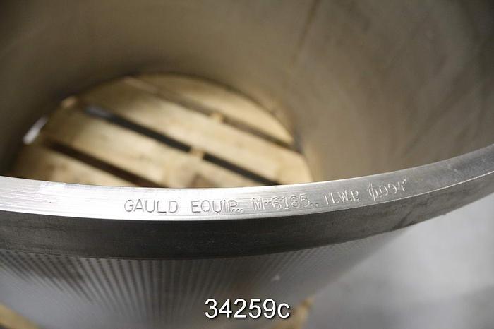 Used Bird 60 Pressure Screen Outer Basket, .094" Holes #34259