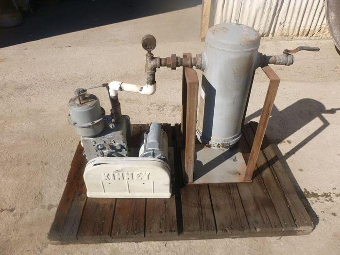 Used Pump, Vacuum, Kinney, 1/2 HP, Portable, 10 CFM @ 26" Hg, #S625990