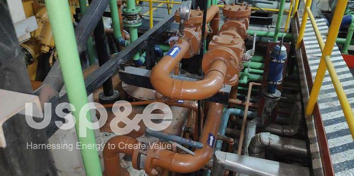 Used 5 MW 2000 Used Caterpillar 6CM32 HFO Power Plant Generator Set