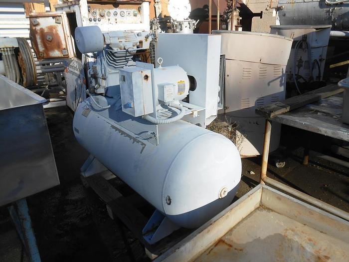 Used Compressor, Air, 10 HP, I-R, Mdl 254E10, 120 Gal Tank, #S742187