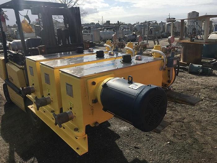 Used Unused bank of (3) Milton Roy Model MCI-15618.PBAAM1S1H3NNSN11 Pumps