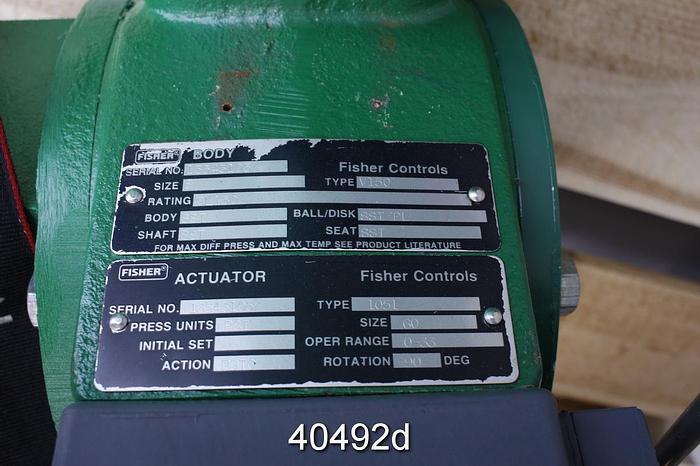 Used Fisher 8" V150 Vee Ball Valve #40492