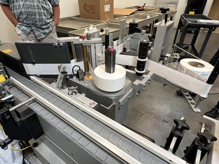 Used Labeler, Pressure Sensitive, Accraply, Model 35W, Conveyor #S744752