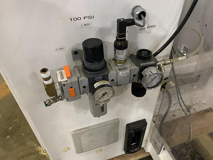 Used 18" WIDE WEBEX MODEL 1251 DUPLEX REWINDER W SIMCO ION BLOWER AND COGNEX CAMERA