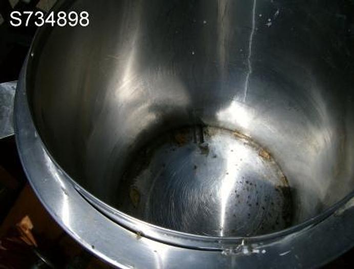 Used Tank, 25 Gallon, Stainless Steel, 18" x 24", Chromolox Heater, #S734898