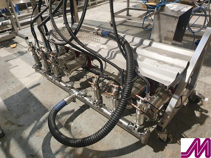 Used 2020 SP Filling Systems 6 Head Linear Atex Rated Filler SPE-C 1100 LV T6p8a