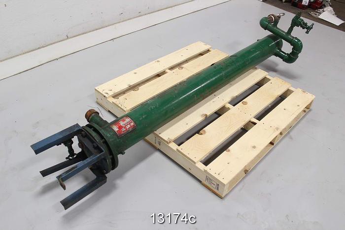 Used Itt WV-66-63 Heat Exchanger, 6" Dia X 6 Ft. Long, Shell And Tube #13174