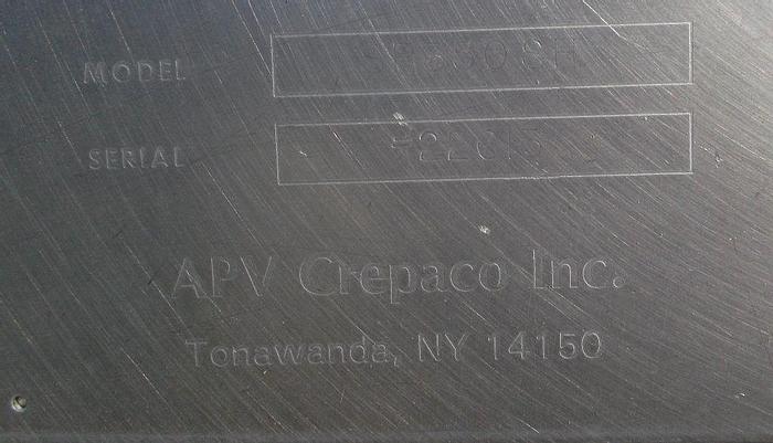 Used Heat Exchanger, Plate, 200 SF, S/st, APV, (57) PlatesHeat Exchanger, Plate, 200 SF, S/st, APV, (57) Plates #S740202