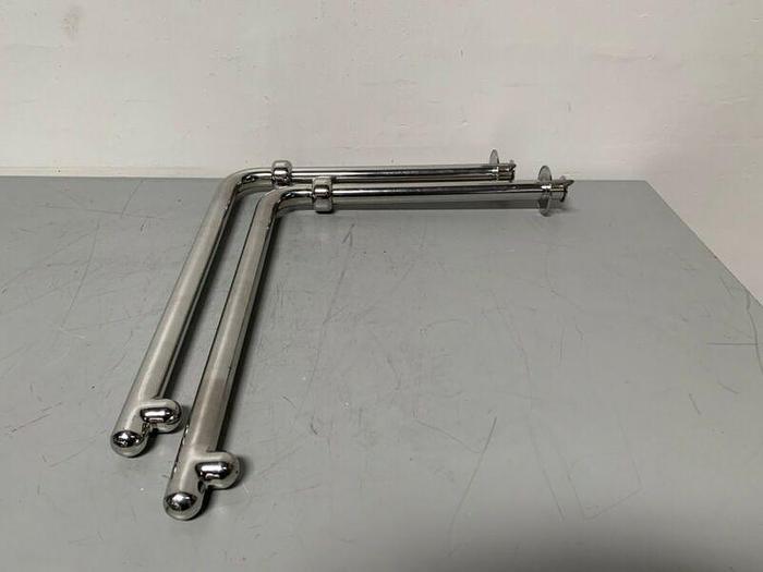 Used Stainless Steel 22" L x 26.5" W x 1.5" D Spray Balls w/ 1 1/2" Sanitary Fitting