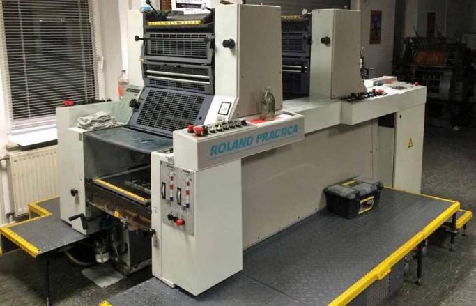 Used Roland Practica PRZ 00 twocolor offset printing 1999