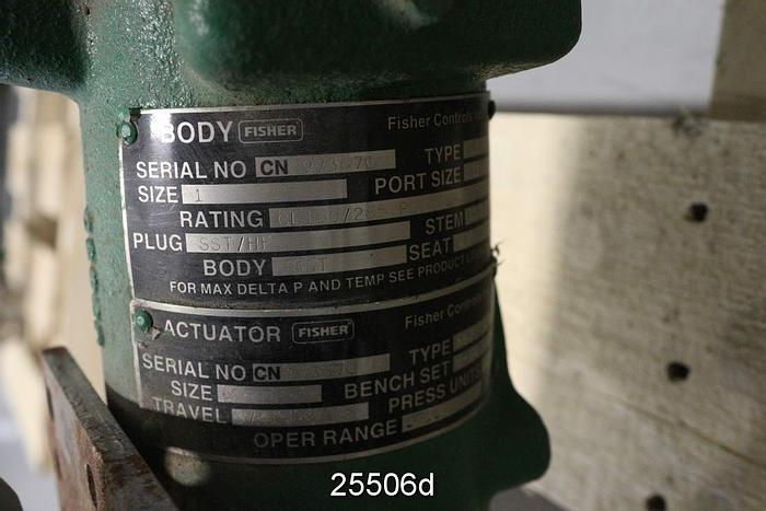 Used Fisher EZ 1" Steam Control Valve #25506