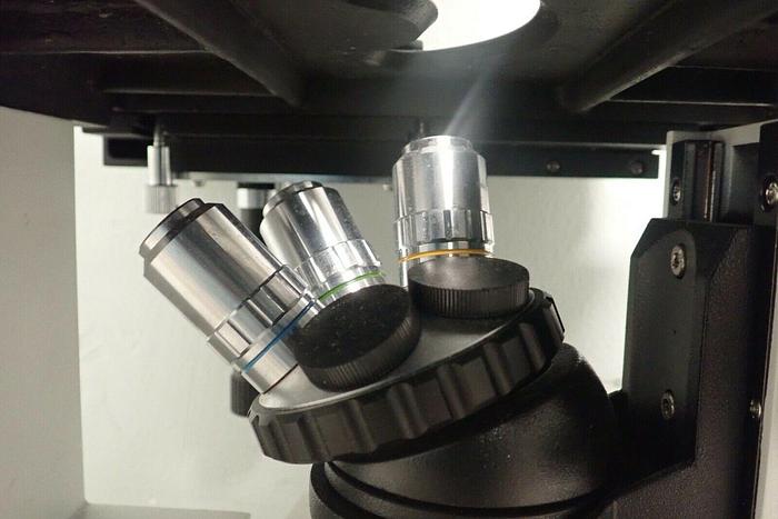 Used Jenco USA Compound Inverted Microscope with 3 Objectives