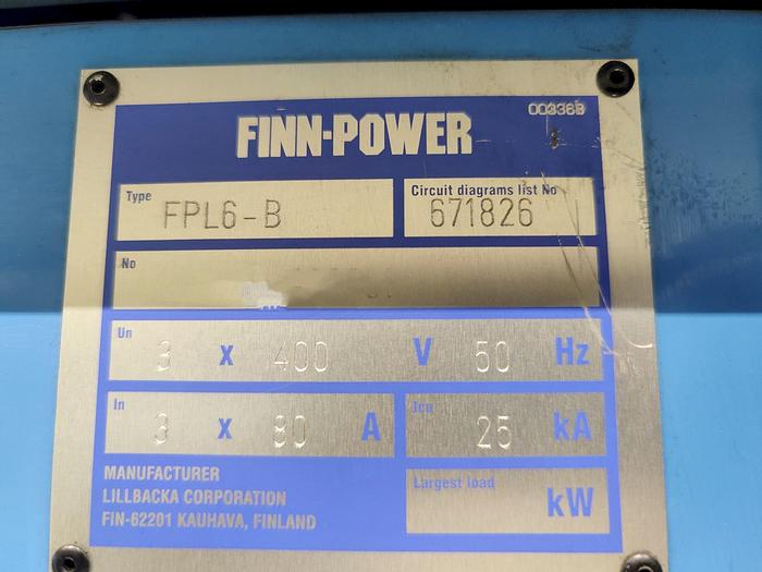 Used 2001 Finn power FPL6