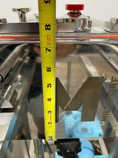 Used Millipore Pellicon 1 Filter Holder w/ Waukesha 045/U2 Positive Displacement Pump