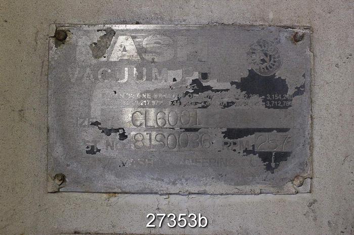 Used Nash CL6001 Nash Cl6001, 257 Rpm, Double Extended Shaft, 6.5" Diameter Shaft #27353