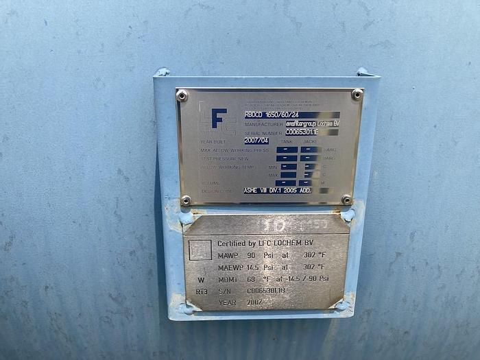 Used Unused LFC Model RBDCD-1650/60/24 retractable dry cake discharge filter