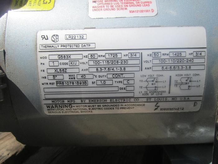 Used Pump, Vac, Rotary, Cast Iron, Gast, Mdl 1023-P304-G583X #S739716