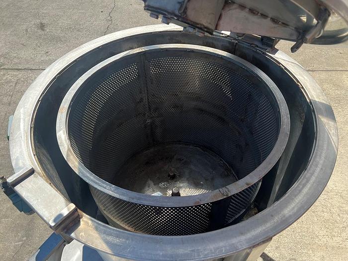 Used Centrifuge, Basket, Perforate, 30" x 28", S/st, 3 HP #S744758
