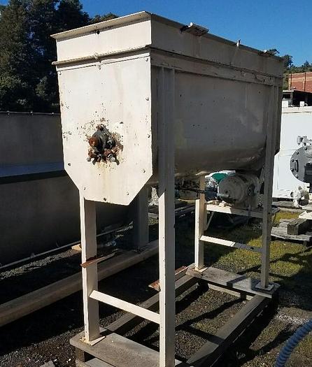 Used Mixer, Ribbon, 35 CF, C/st, 2 HP, #S740764