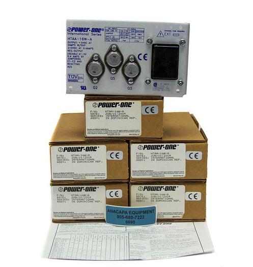 Power-One International Series HTAA-16W-A DC Power Supply New Lot of 5 (6690)W