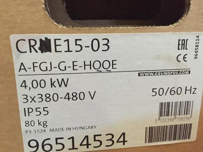 Used Grundfos pump CRE15-03 - SOLD
