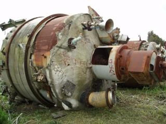 Used Reactor, 3,500 Gallon, 347 S/st, 15 PSI, Jkt, Agit, Clad #S631500