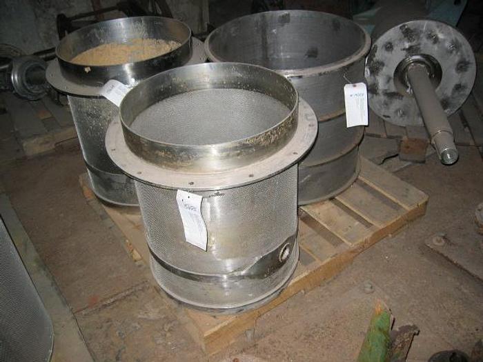 Used Bird 110B Pressure Screen Basket, 1.5 Mm Holes, With Dilution Hole In Basket #15625