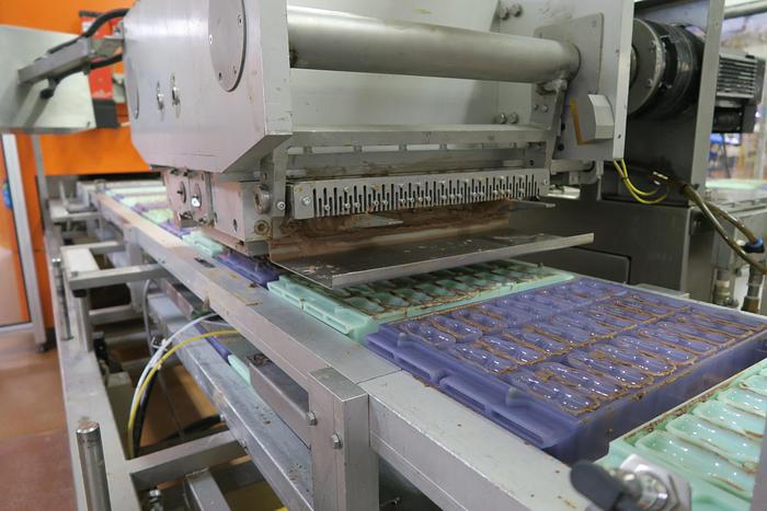 Used Aasted Frozen Cone Chocolate Moulding Line