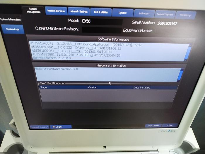 Gebraucht Philips CX50 tragbare Ultraschallgerät auf Philips CX Wagen